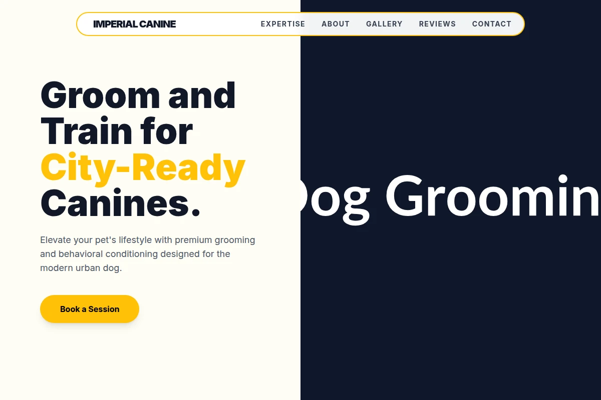 Salon Dog Grooming